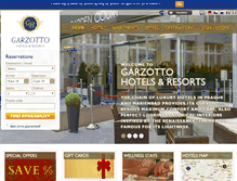 Tablet Screenshot of garzottohotels.cz